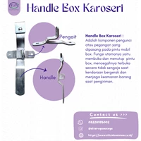 HANDLE BOX KAROSERI - SILVER/CA