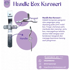 CAROSERY BOX HANDLE - SILVER/CA