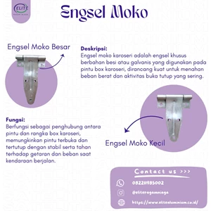 MOKO HINGE DOOR LOCK BOX BODY - SILVER/CA