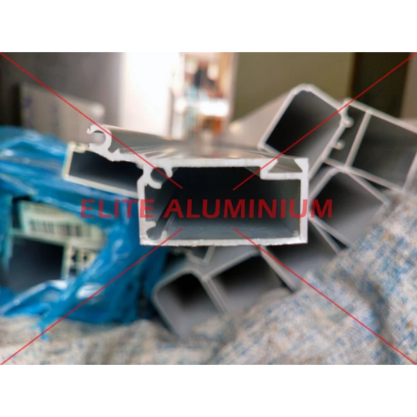 Aluminium Profile Daun Jendela Tidak Tampak Frame Curtain Wall - CA / Silver