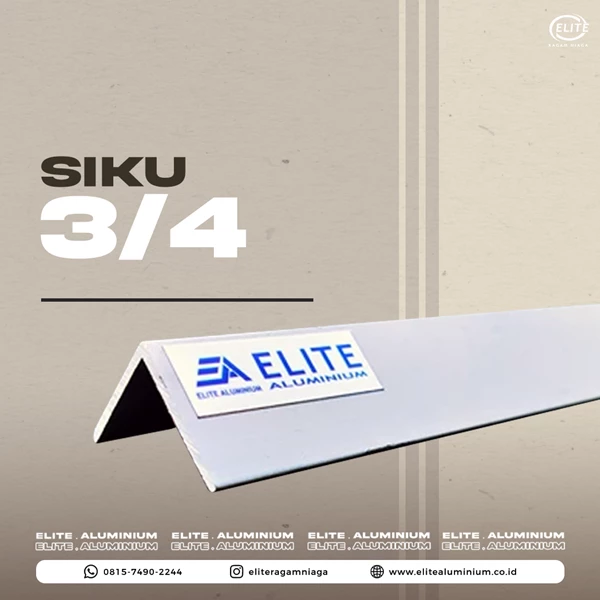 Aluminium Profile Siku (Elbows) 3/4"   