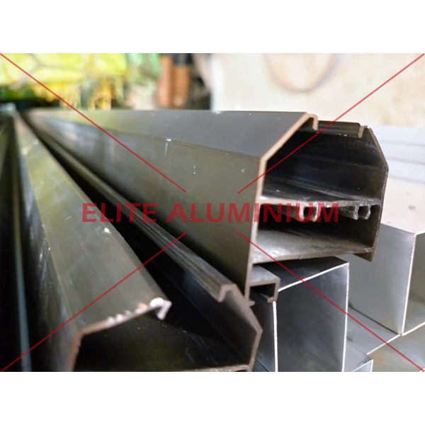 Aluminium Profile Daun Jendela Casement Gunungan - Brown Anodise / Coklat