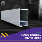 Tiang Engsel Pintu Lipat - PC White / Putih Coating 1