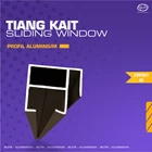 Tiang Kait Sliding Window/Sliding Ekonomi - Brown Anodise/Coklat anodise 1