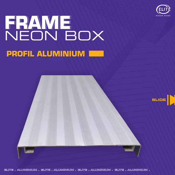Aluminium Frames Neon Box Profile - CA/Silver